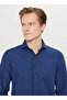 Tailored Fit Italian Collar Navy Blue Men's Shirt Ace020261606_Lac - 4