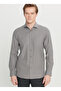 Tailored Fit Italian Collar Gray Men's Shirt Ace020261606_Gri - 3
