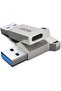 USB-A To USB-C Zinc Adapter, USB3.0 5Gbps SuperSpeed, Zinc-Alloy Housing, Silver | A1034NI - 4