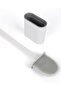 White Silicone Toilet Brush Bendable Silicone WC Toilet Brush - 3