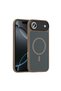 iPhone 17 Air Compatible Case Matte Back Surface Flet Magsafe Cover T38689 - Titanium