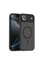 iPhone 17 Air Compatible Case Matte Back Surface Flet Magsafe Cover T38689 - Black