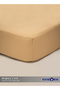 Single Plain Fitted Elastic Bedsheet with 1 Pillow Case 90 x 190 Cm (Beige) - 3
