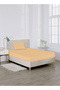 Single Plain Fitted Elastic Bedsheet with 1 Pillow Case 90 x 190 Cm (Beige)
