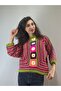 Hand Knitted Women's Ethnic Bat Sleeve Sweater L/Xl
