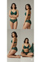 Padded Supported B Cup Adjustable Straps Stylish Night Lace Bra Panty Lingerie Set - 5