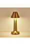 Gold Bell Shape LED Table Lamp, Portable Cordless Night Light with 3-Level Dimmable Brightness