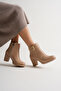 Zippered Short Women's Boots with Stylish Buckle Accessories - 4