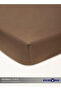 King Plain Fitted Elastic Bedsheet with 2 Pillow Case 200 x 200 Cm Coffee Brown - 4
