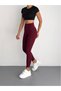 Women's High Waist Push up Leggings with Wide Belt Detail, Special Textured Production - 5