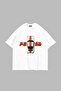 V4 Need Money for Porsche Printed Oversize Unisex White T-Shirt