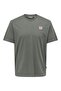 Men's Round Neck Regular Fit Gray T-Shirt - 22033190 - 4