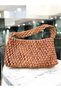 Zaurak Hand-Knitted Bud Patterned Casual Style Knitted Bag - 2