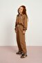 9-15 Years Old Calm Feture Girl's Suit-Camel - 2