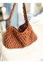 Zaurak Hand-Knitted Bud Patterned Casual Style Knitted Bag - 4