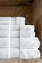 Extra Soft Border Curl Towel White 33X33 - 2