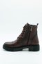 100% Genuine Leather Fur Lining Women's Brown Boots - 3