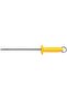 Professional 12 Inches Smooth Sharpener with Carbon Steel Rod and Yellow Polypropylene Ha - 2