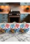 Kitchen Accessory 3-Piece Breakfast Storage Container Spice Rack Checkered Lemon Silver - Feray Home - 2