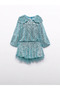 Abel Lula Ice Blue Sequin Blouse Skirt Set Kids 5542 - 2
