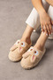 Cute Rabbit Figured Embroidered Winter Unisex House Slippers Non-Slip Sole That Doesn'T Make Noise - 2