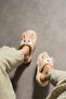 Cute Rabbit Figured Embroidered Winter Unisex House Slippers Non-Slip Sole That Doesn'T Make Noise - 4