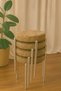 Bera Metal Removable Fabric Stool (4 Pieces - Assembled Shipping)