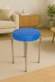 Bera Metal Wipable Tailored Fabric Stool (4 Pieces-Assembled Shipping) - 3