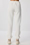 Hooded Ribbed Knitted Top and Bottom Set Lzv0028 Ekru - 5