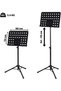 CASCHA Orchestral Music Stand, Orchestra Desk, metal, Sheet Sheet Music Holder - 2