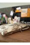Handmade Toile De Jouy Patterned Tablet Bag 11Inch Casual Strapless Women's Handbag - 4