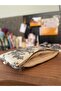 Handmade Toile De Jouy Patterned Tablet Bag 11-Inch Casual Strapless Women's Handbag - 2