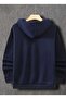 Unisex Trend Oversize Hooded Sweatshirt with Dice Graphic Print Design - 2