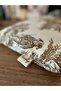 Handmade Toile De Jouy Patterned Tablet Bag 11Inch Casual Strapless Women's Handbag - 5