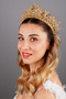 Aria Romantic Special Design Bridal Crown Henna and Wedding Hair Accessory - 3