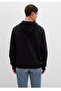 Hooded Zip-Up Loose Fit Basic Sweatshirt - 3