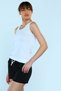 Tutku-White Tutku Women's Wide Strap Tank Top - 4