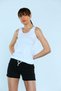 Tutku-White Tutku Women's Wide Strap Tank Top - 3