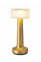 Gold LED Touch Control Desk Lamp and Night Light - Portable, 3 Colors for Bedroom, Restaurant & Bar