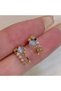 Gold Color Women's Night Star Elegant Earrings