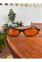 Miux Mu Orange Sunglasses with Metal Accessories Miux Stylish Unisex Model Uv400 Protection - 2