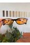 Miux Mu Orange Sunglasses with Metal Accessories Miux Stylish Unisex Model Uv400 Protection - 6