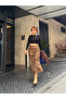 Premium Nubuck Leopard Patterned Long Maxi Skirt - 5
