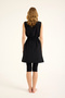 Black Semi-Closed Hijab Swimsuit with Hidden Zipper, Belt, Water Repellent H2508 - 7