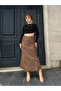 Premium Nubuck Leopard Patterned Long Maxi Skirt - 7