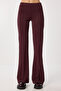 Spanish Leggings Stretchy Modal Leggings Lub0243 Bordo - 2