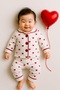 100% Cotton Long Sleeve Buttoned Seasonal Girls Boys Unisex Baby Kids Pajamas