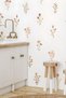 Boho Floral Kids Room Wall Sticker Set - Watercolor Wall Decoration Set