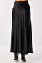 Long Satin Skirt Lgk0008 Black - 5