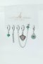 Women's Vip Series Zircon Stone 6-Piece Asymmetric Earring Set – Antiallergenic - 3